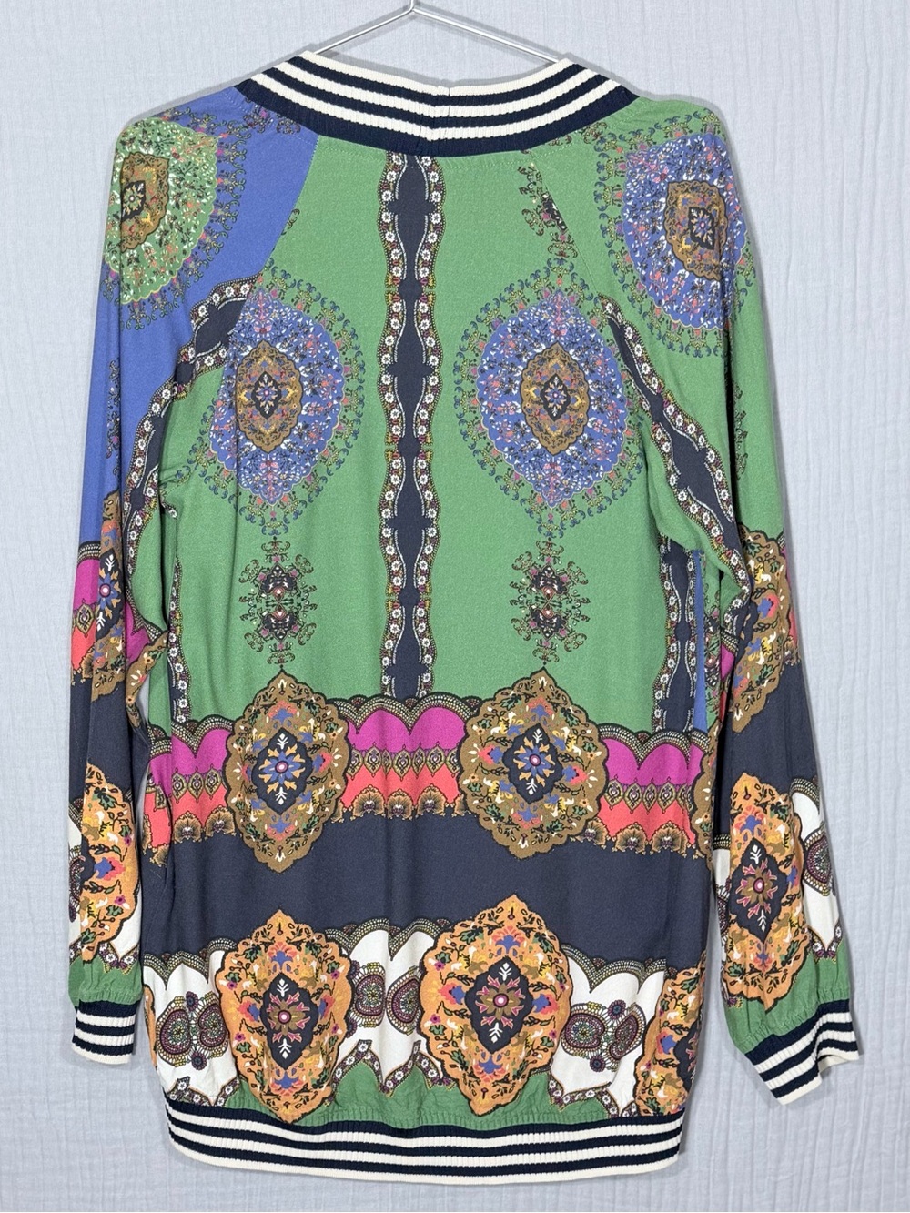 FARM Rio | Brazil Medallion Print Open Front Cardigan Kimono | M - Picture 3 of 6